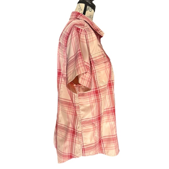 Eddie Bauer Pink Plaid Button Down Shirt - Picture 7 of 13